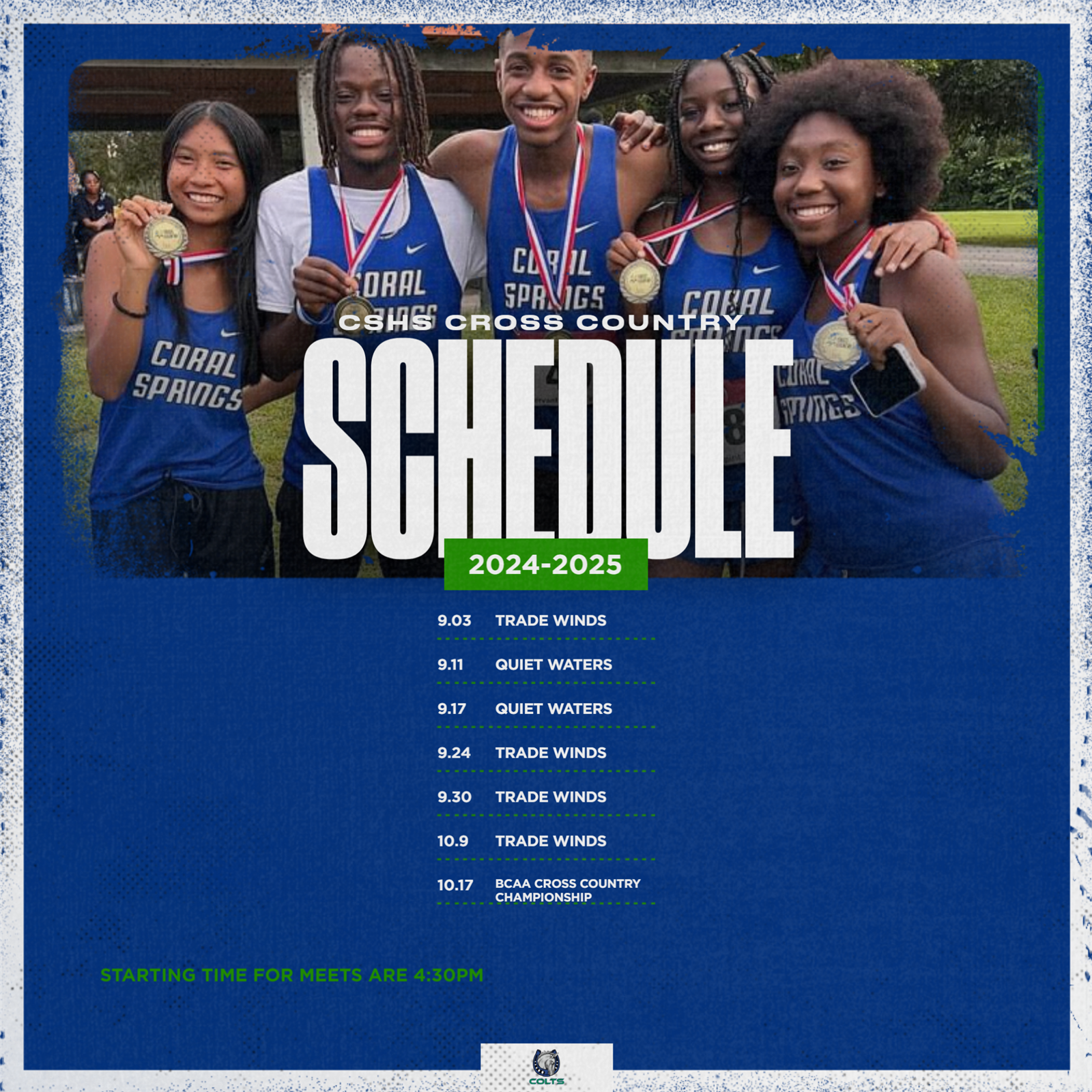 Cross Country schedule - 24/25 Season